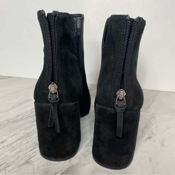 New! Steve Madden Thrived Black Suede Bootie 10M - Picture 4 of 12